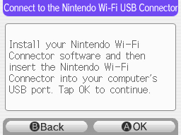 Open the Nintendo wifi USB Connector Tool by clicking the blue Nintendo Wifi Connection icon on your taskbar.