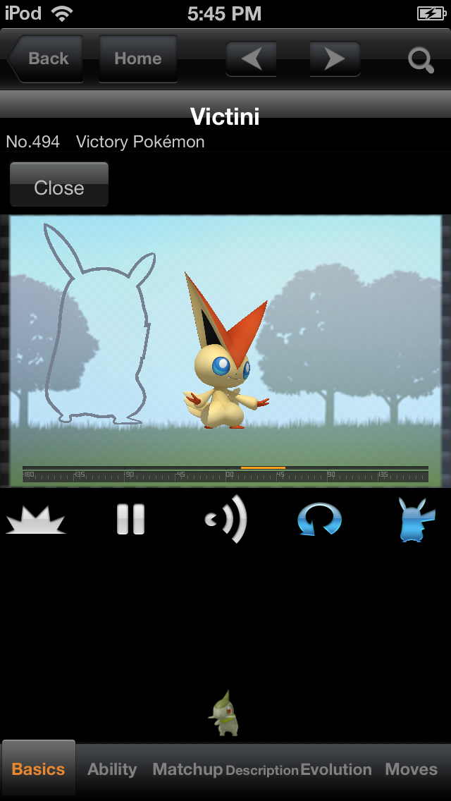 Pokemon Selection Zoom Screen