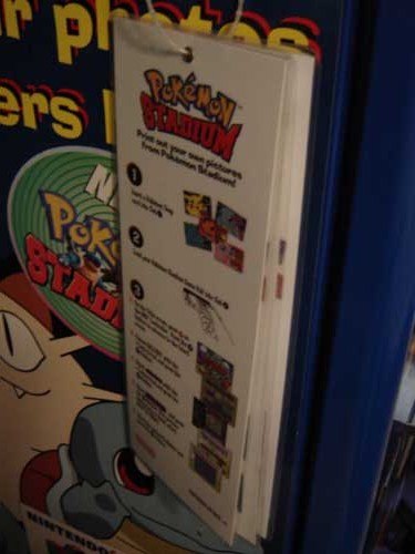 Pokemon Snap Station instruction pamphlet